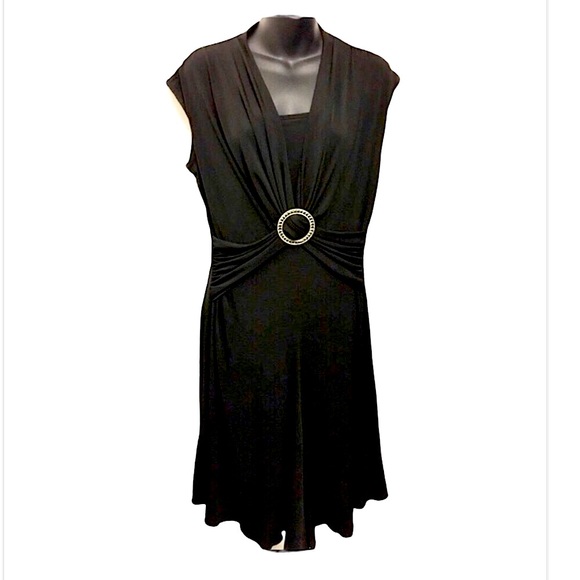 NEW Volume One Jersey Boho Black Dress. PXL - Picture 1 of 3